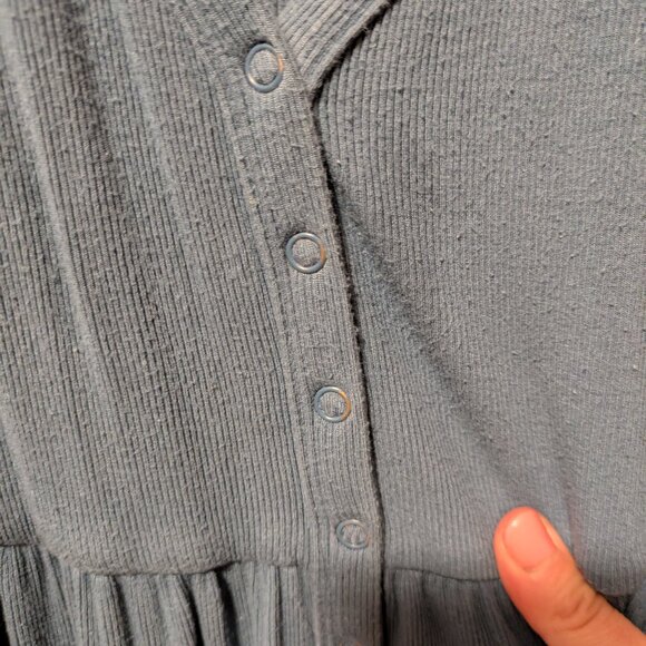 Hatch Softest Rib Nursing Dress 2 medium denim blue - Picture 7 of 8